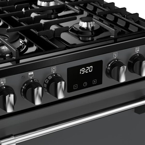 Dual Fuel Cooker with Double Oven, Grey, A Rated - Stoves DXMRARICH 60DF - Naamaste London Homewares - 9