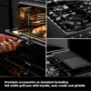 Dual Fuel Cooker with Double Oven, Black - Stoves DXMRARICH 60DF Naamaste London Homewares - 16