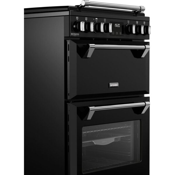 Dual Fuel Cooker with Double Oven, Black - Stoves DXMRARICH 60DF Naamaste London Homewares - 7