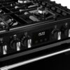 Dual Fuel Cooker with Double Oven, Black - Stoves DXMRARICH 60DF Naamaste London Homewares - 9