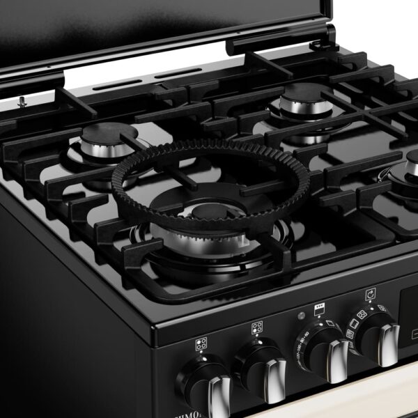 Dual Fuel Cooker with Double Oven, Cream - Stoves DXMRARICH 60DF - Naamaste London Homewares - 8