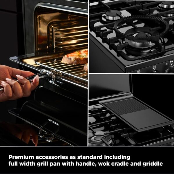 Dual Fuel Cooker with Double Oven, Cream - Stoves DXMRARICH 60DF - Naamaste London Homewares - 19