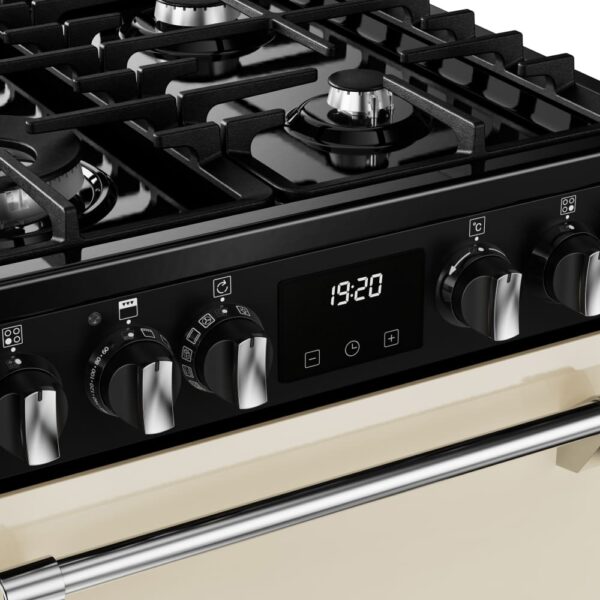 Dual Fuel Cooker with Double Oven, Cream - Stoves DXMRARICH 60DF - Naamaste London Homewares - 6