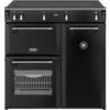 90cm Induction Stoves Range Cooker, Black, A Rated - Richmond 90Ei TCH - Naamaste London Homewares - 1