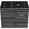 100cm Dual Fuel Stoves Range Cooker, Grey, A Rated - Richmond 100DF - Naamaste London Homewares - 8