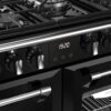 100cm Dual Fuel Stoves Range Cooker, Black, A Rated - Richmond 100DF - Naamaste London Homewares - 10