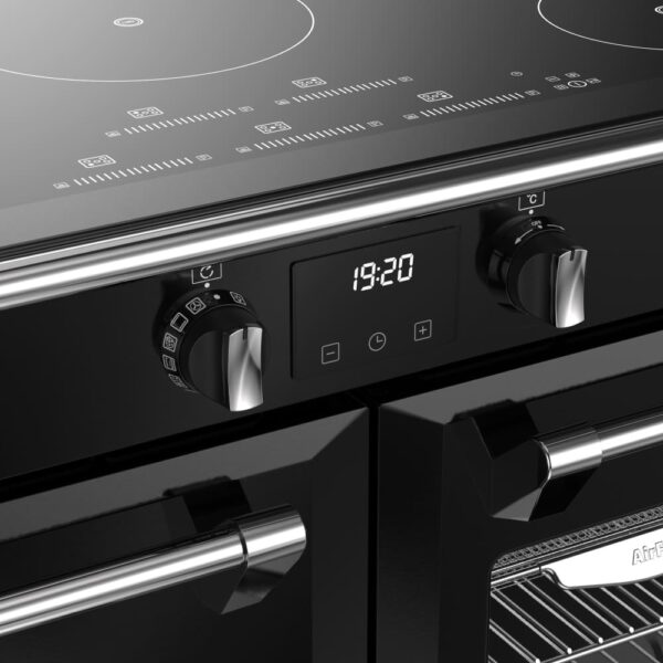 100cm Induction Stoves Range Cooker, Black, A Rated - RCA RICH 100Ei TCH BL - Naamaste London Homewares - 9