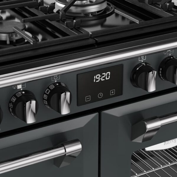 110cm Dual Fuel Stoves Range Cooker, Grey, A Rated - RCA RICH 110DF ANT - Naamaste London Homewares - 9