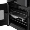 90cm Dual Fuel Stoves Range Cooker, Black, A Rated - DX RCA RICH 90DF BLK - Naamaste London Homewares - 4