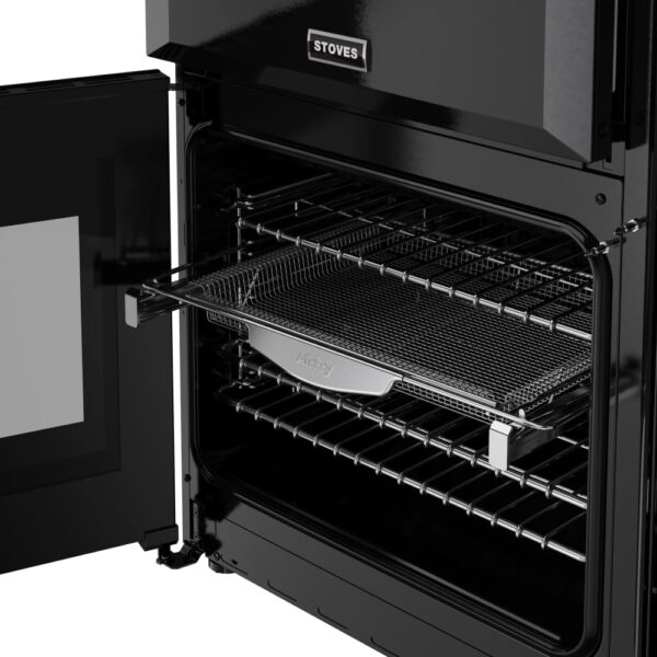 90cm Dual Fuel Stoves Range Cooker, Black, A Rated - DX RCA RICH 90DF BLK - Naamaste London Homewares - 4