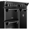 90cm Dual Fuel Stoves Range Cooker, Black, A Rated - DX RCA RICH 90DF BLK - Naamaste London Homewares - 6