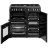 90cm Dual Fuel Stoves Range Cooker, Black, A Rated - DX RCA RICH 90DF BLK - Naamaste London Homewares - 8