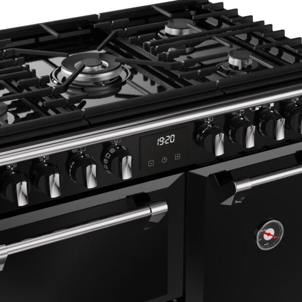 90cm Dual Fuel Stoves Range Cooker, Black, A Rated - DX RCA RICH 90DF BLK - Naamaste London Homewares - 11