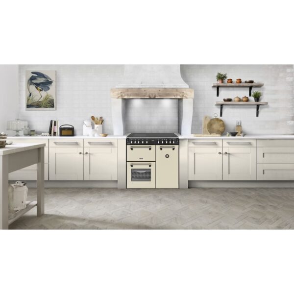 90cm Induction Stoves Range Cooker, Cream, A Rated - DX RCA RICH 90Ei RTY - Naamaste London Homewares - 2
