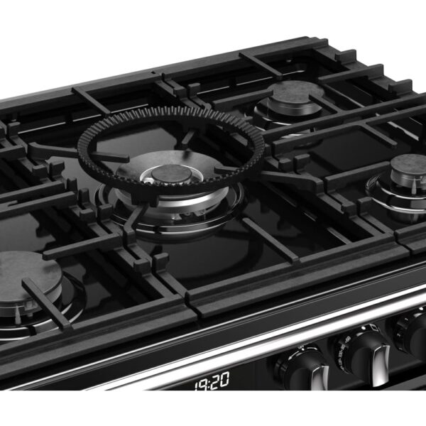 100cm Dual Fuel Stoves Range Cooker, Black, A Rated - DX RCA RICH 100DF BLK - Naamaste London Homewares - 11