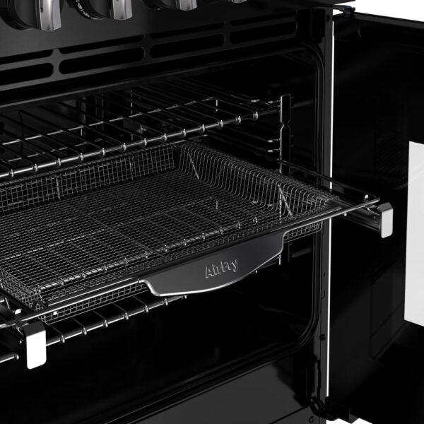 100cm Dual Fuel Stoves Range Cooker, Black, A Rated - DX RCA RICH 100DF BLK - Naamaste London Homewares - 3