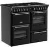 100cm Dual Fuel Stoves Range Cooker, Black, A Rated - DX RCA RICH 100DF BLK - Naamaste London Homewares - 6