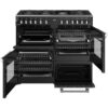 100cm Dual Fuel Stoves Range Cooker, Black, A Rated - DX RCA RICH 100DF BLK - Naamaste London Homewares - 7