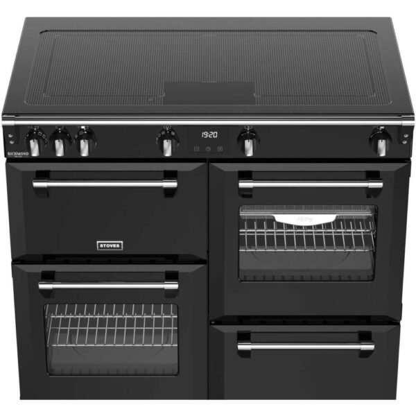 100cm Induction Stoves Range Cooker, Black, A Rated - DX RCA RICH 100Ei ZLS - Naamaste London Homewares - 9