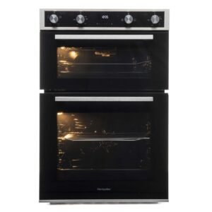 60cm Black Electric Built In Double Oven - Montpellier DO3570IB