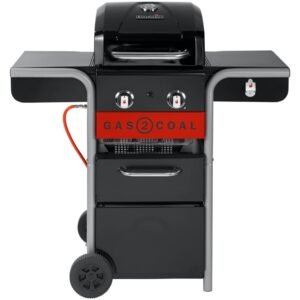2 Burner Hybrid BBQ Grills, Black - Char-Broil 140924