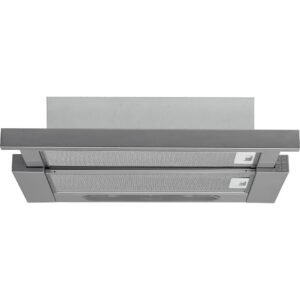 60cm Telescopic Cooker Hood, Stainless Steel, D Rated - Hotpoint HSFX