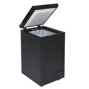 48cm Black Slimline Chest Freezer - SIA CHF100B