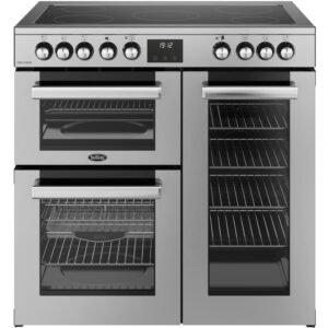 90cm Belling Range Cooker Ceramic , Stainless Steel - RCA COOKCENTRE 90E