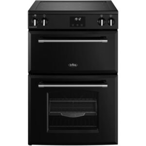 TCH Induction Electric Cooker with Double Oven, Black - Belling Farmhouse 60EI
