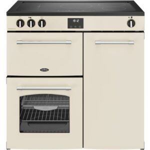 90cm Ceramic Belling Range Cooker, Cream - Farmhouse 90E