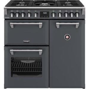 90cm Dual Fuel Stoves Range Cooker, Grey  - RCA RICH 90DF ANT