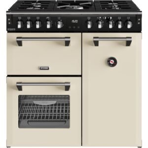 90cm Dual Fuel Stoves Range Cooker, Cream, A Rated - DX RCA RICH 90DF CRM