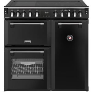 90cm Induction Stoves Range Cooker, Black, A Rated - DX RCA RICH 90Ei RTY