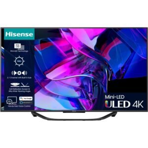 Hisense TV, 55 Inch Mini LED 4K Ultra HD - U7 Series 55U7KQTUK (Discontinued)
