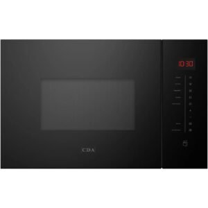 25L Built-In Microwave Oven with Grill, Black - CDA VP400BL