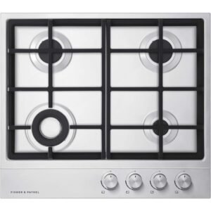 60cm 4 Burner Gas Hob Stainless Steel - Fisher & Paykel CG604DNGX1