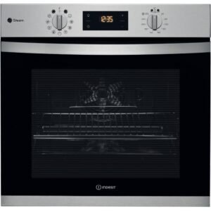 Built-In Electric Oven, Inox, A Rated - Indesit KFWS3844HIXUK