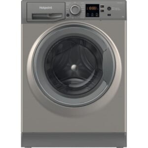 8kg Hotpoint Washing Machine, Grey, B Rated - NSWM845CGGUKN (Discontinued)