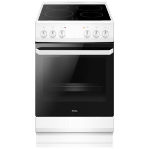 50cm Four Zone Freestanding Cooker Single Cavity - Amica AFC1530WH