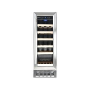 30cm Freestanding Wine Cooler, Stainless Steel - Amica AWC300SS