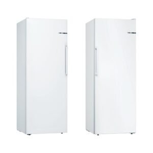 290L Tall Larder Fridge & Frost Free Tall Freezer Pack, White - Bosch
