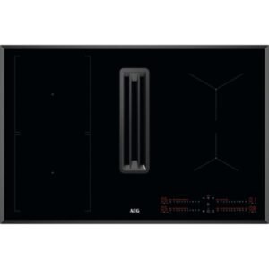 80cm Black Vented Hob , A+ Rated - AEG CCE84543FB