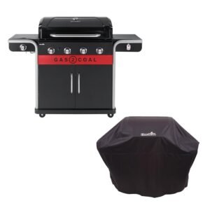 4 Burner Hybrid BBQ Grills Cover Pack, Black - Char-Broil 140926 (Discontinued)