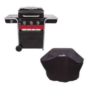 3 Burner Hybrid BBQ Grills Cover Pack, Black - Char-Broil 140723