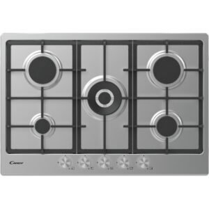 75cm 5 Burner Gas Hob Stainless Steel - Candy CHG74WPX (Discontinued)