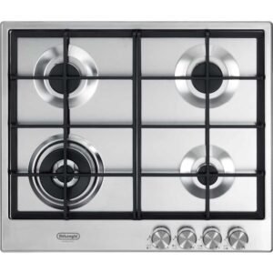 60cm 4 Burner Gas Hob Stainless Steel - DeLonghi DNSL 460 X (Discontinued)
