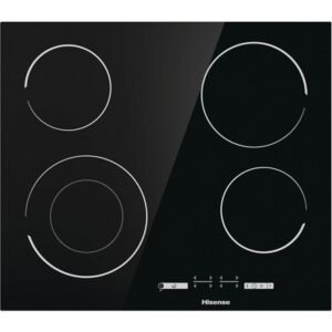 60cm Black 4 Zone Ceramic Hob - Hisense E6432C