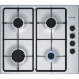 60cm 4 Burner Gas Hob Stainless Steel - Siemens EB6B5PB60 iQ100