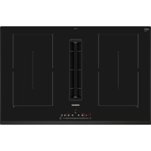 80cm Black Vented Induction Hob, with Extractor - Siemens ED851FQ15E iQ500 (Discontinued)