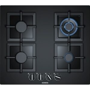 60cm 4 Burner Gas Hob Black - Siemens EP6A6HB20 iQ500